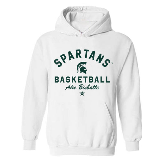 Michigan State - NCAA Women's Basketball : Alie Bisballe - Classic Shersey Hooded Sweatshirt-0