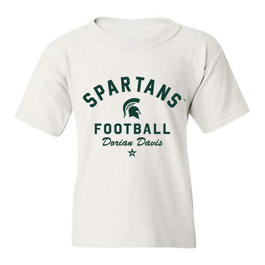 Michigan State - NCAA Football : Dorian Davis - Classic Shersey Youth T-Shirt-0
