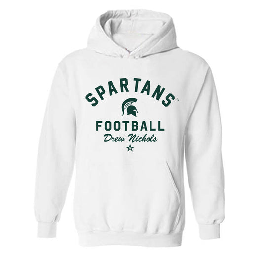 Michigan State - NCAA Football : Drew Nichols - Classic Shersey Hooded Sweatshirt-0