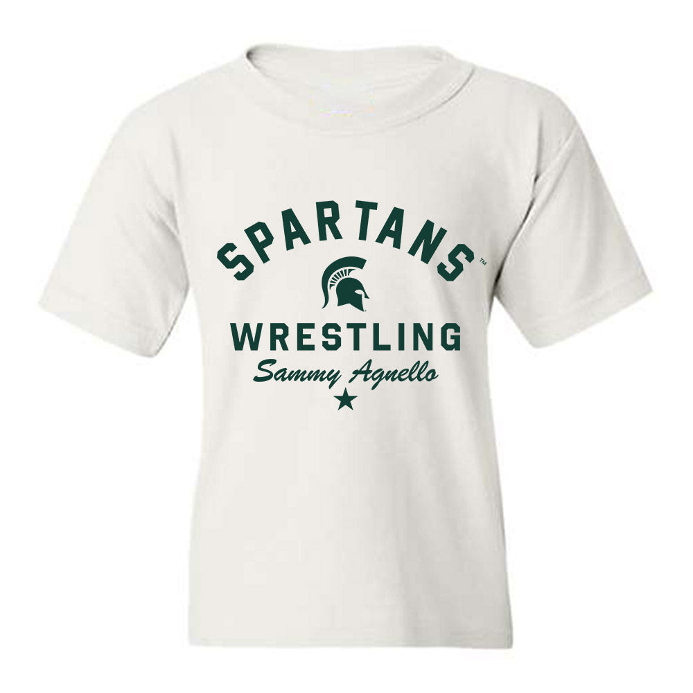Michigan State - NCAA Wrestling : Sammy Agnello - Classic Shersey Youth T-Shirt-0