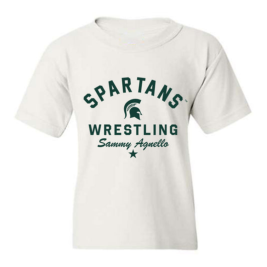 Michigan State - NCAA Wrestling : Sammy Agnello - Classic Shersey Youth T-Shirt-0