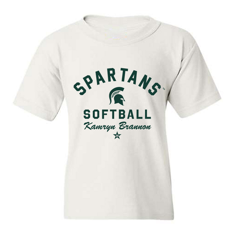 Michigan State - NCAA Softball : Kamryn Brannon - Classic Shersey Youth T-Shirt-0