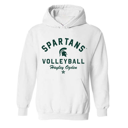 Michigan State - NCAA Women's Volleyball : Hayley Ogden - Classic Shersey Hooded Sweatshirt-0