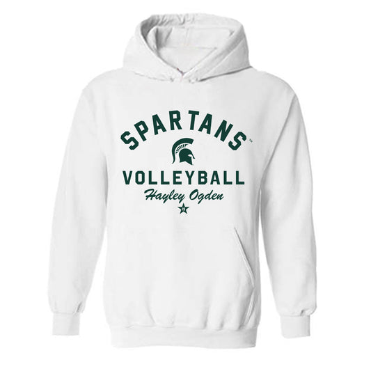 Michigan State - NCAA Women's Volleyball : Hayley Ogden - Classic Shersey Hooded Sweatshirt-0