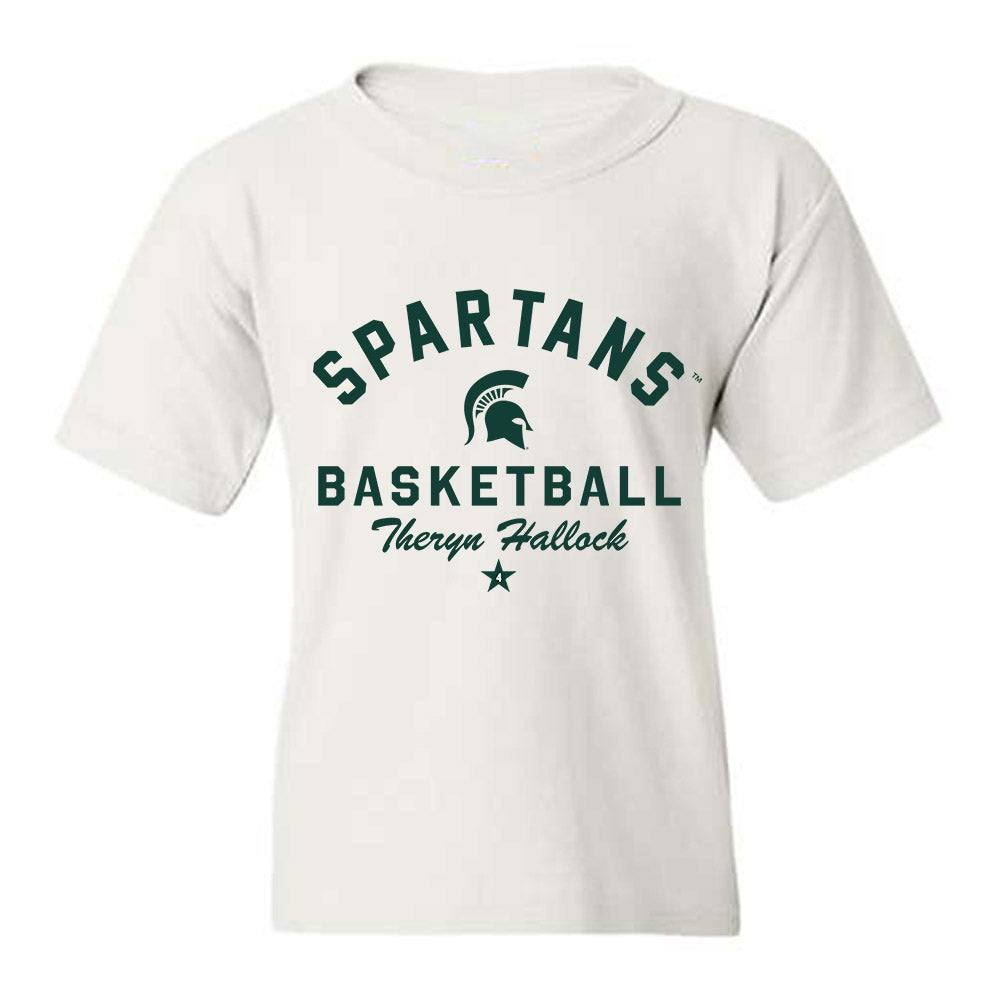 Michigan State - NCAA Women's Basketball : Theryn Hallock - Classic Shersey Youth T-Shirt-0