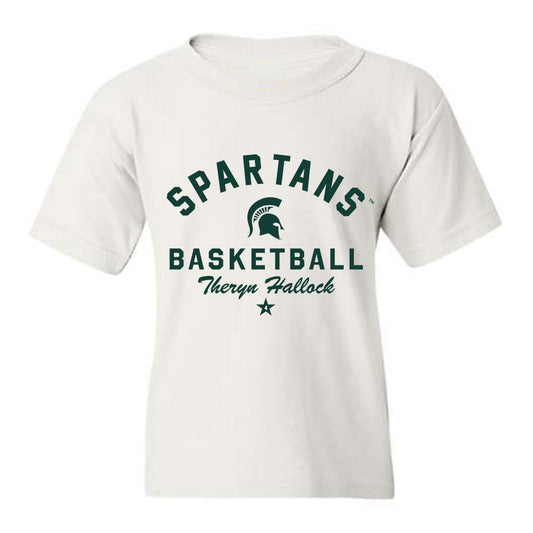 Michigan State - NCAA Women's Basketball : Theryn Hallock - Classic Shersey Youth T-Shirt-0