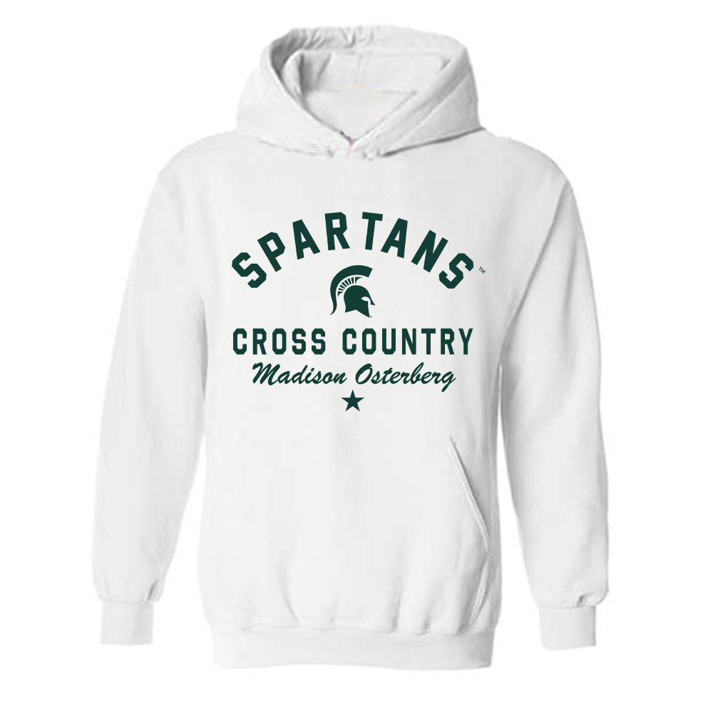 Michigan State - NCAA Women's Cross Country : Madison Osterberg - Classic Shersey Hooded Sweatshirt-0