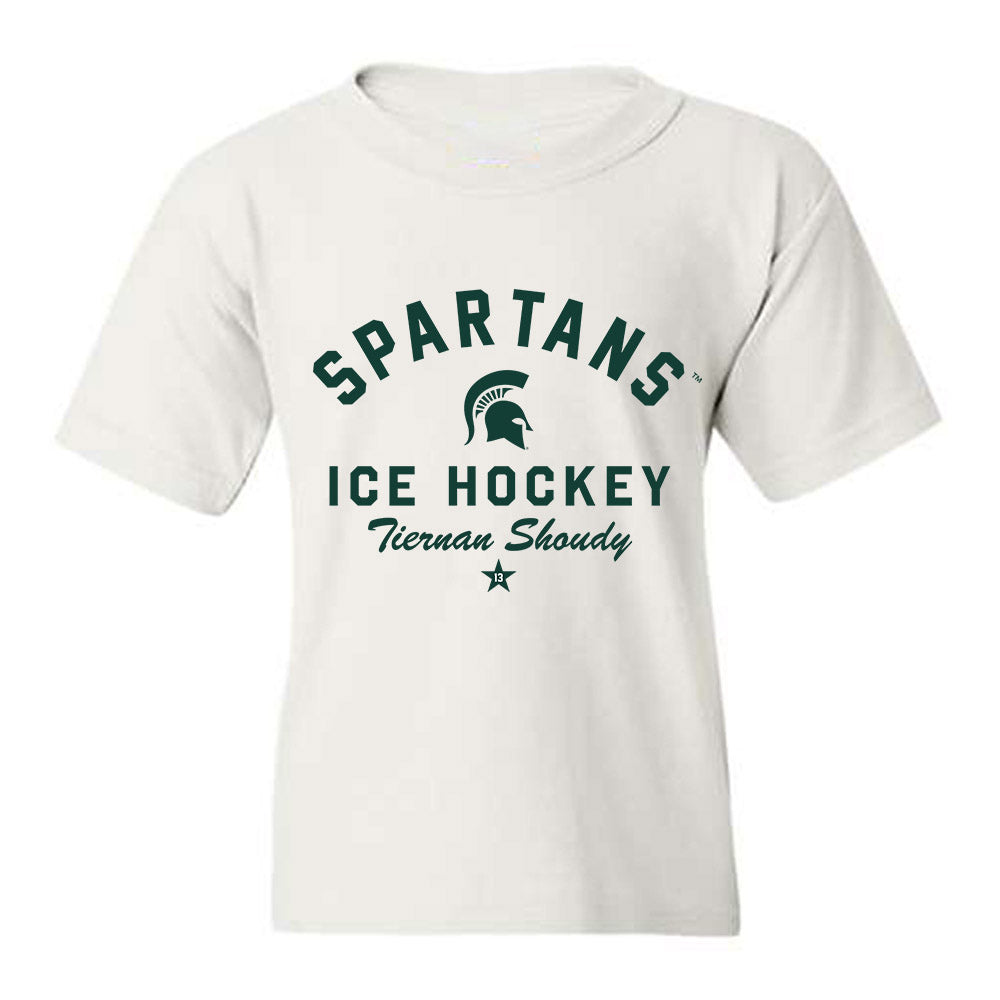 Michigan State - NCAA Men's Ice Hockey : Tiernan Shoudy - Classic Shersey Youth T-Shirt-0