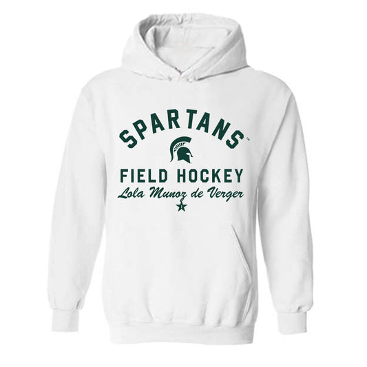 Michigan State - NCAA Women's Field Hockey : Lola Munoz de Verger - Classic Shersey Hooded Sweatshirt-0