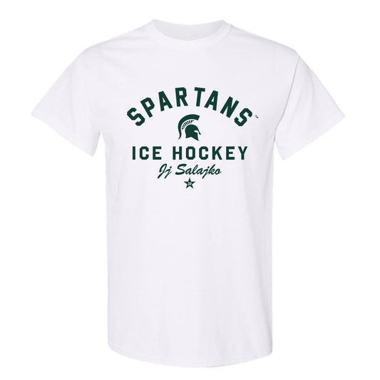 Michigan State - NCAA Men's Ice Hockey : Jj Salajko - Classic Shersey T-Shirt-0