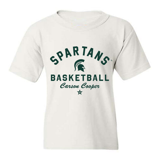 Michigan State - NCAA Men's Basketball : Carson Cooper - Classic Shersey Youth T-Shirt-0