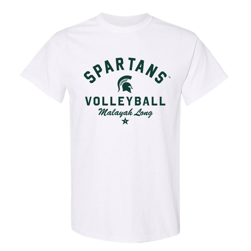 Michigan State - NCAA Women's Volleyball : Malayah Long - Classic Shersey T-Shirt-0