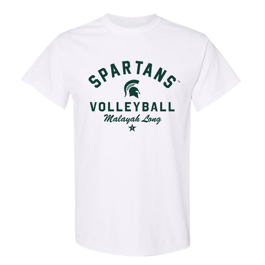 Michigan State - NCAA Women's Volleyball : Malayah Long - Classic Shersey T-Shirt-0