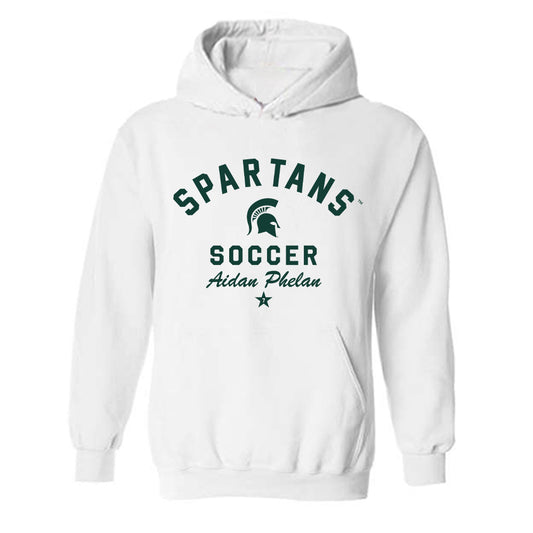 Michigan State - NCAA Men's Soccer : Aidan Phelan - Classic Shersey Hooded Sweatshirt-0