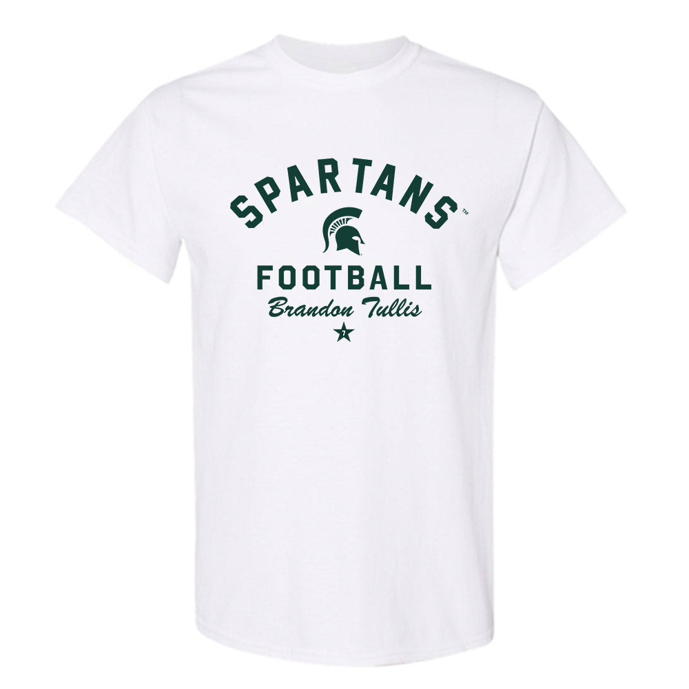 Michigan State - NCAA Football : Brandon Tullis - Classic Shersey T-Shirt-0