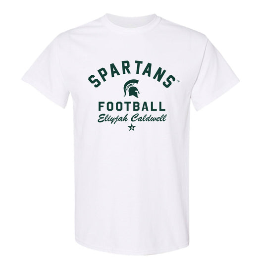 Michigan State - NCAA Football : Eliyjah Caldwell - Classic Shersey T-Shirt-0