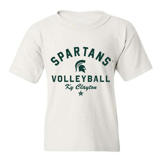 Michigan State - NCAA Women's Volleyball : Ky Clayton - Classic Shersey Youth T-Shirt-0