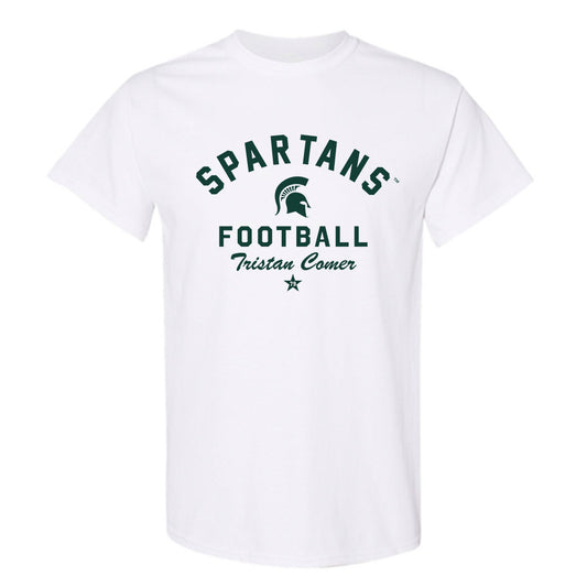 Michigan State - NCAA Football : Tristan Comer - Classic Shersey T-Shirt-0