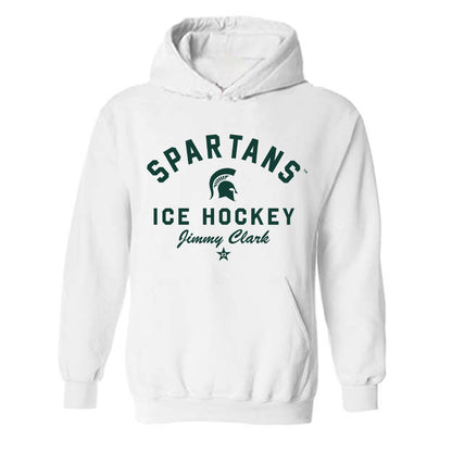 Michigan State - NCAA Men's Ice Hockey : Jimmy Clark - Classic Shersey Hooded Sweatshirt-0
