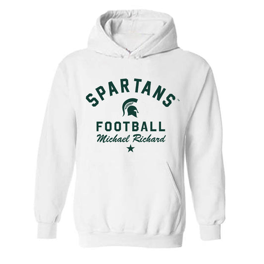 Michigan State - NCAA Football : Michael Richard - Classic Shersey Hooded Sweatshirt-0