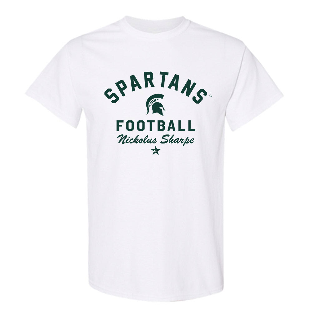 Michigan State - NCAA Football : Nickolus Sharpe - Classic Shersey T-Shirt-0