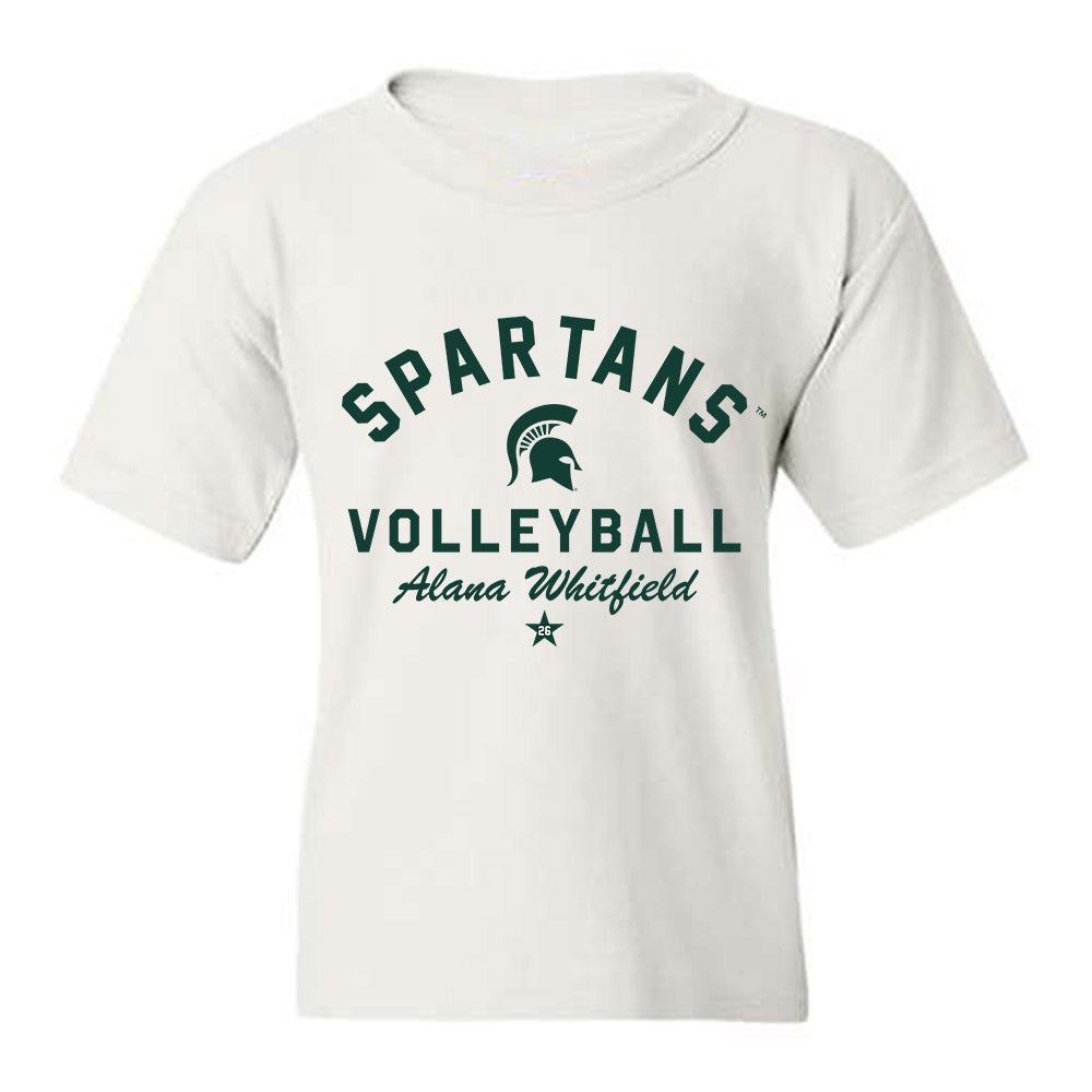 Michigan State - NCAA Women's Volleyball : Alana Whitfield - Classic Shersey Youth T-Shirt-0
