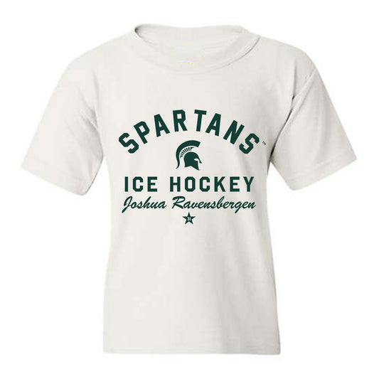 Michigan State - NCAA Men's Ice Hockey : Joshua Ravensbergen - Classic Shersey Youth T-Shirt-0