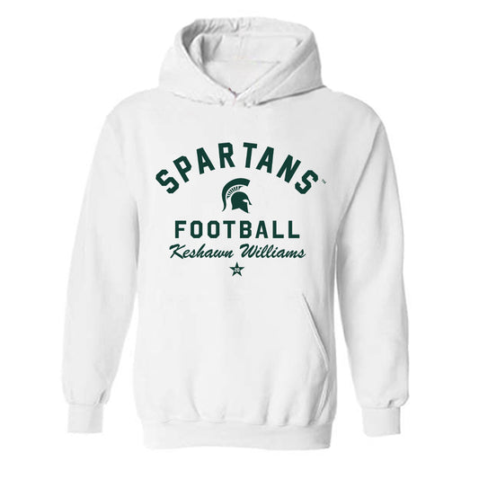 Michigan State - NCAA Football : Keshawn Williams - Classic Shersey Hooded Sweatshirt-0