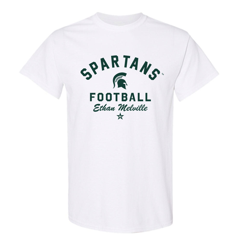 Michigan State - NCAA Football : Ethan Melville - Classic Shersey T-Shirt-0