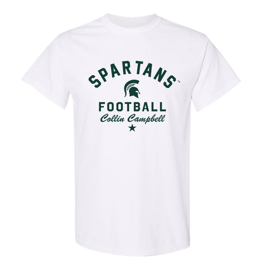 Michigan State - NCAA Football : Collin Campbell - Classic Shersey T-Shirt-0