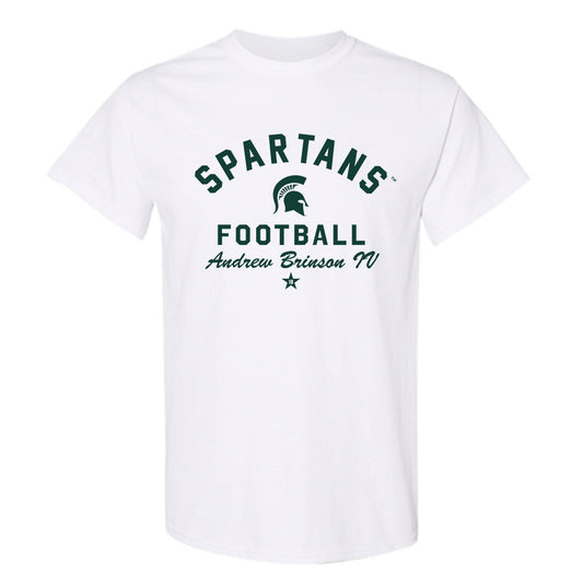 Michigan State - NCAA Football : Andrew Brinson IV - Classic Shersey T-Shirt-0