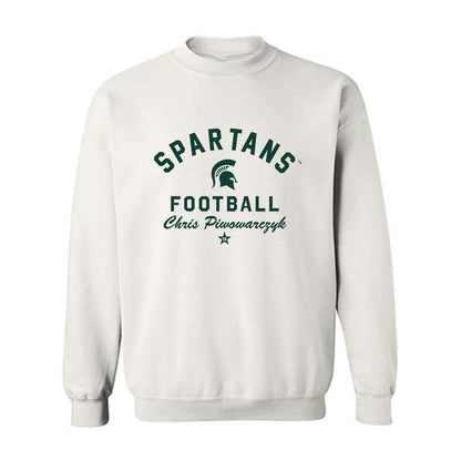 Michigan State - NCAA Football : Chris Piwowarczyk - Classic Shersey Crewneck Sweatshirt-0