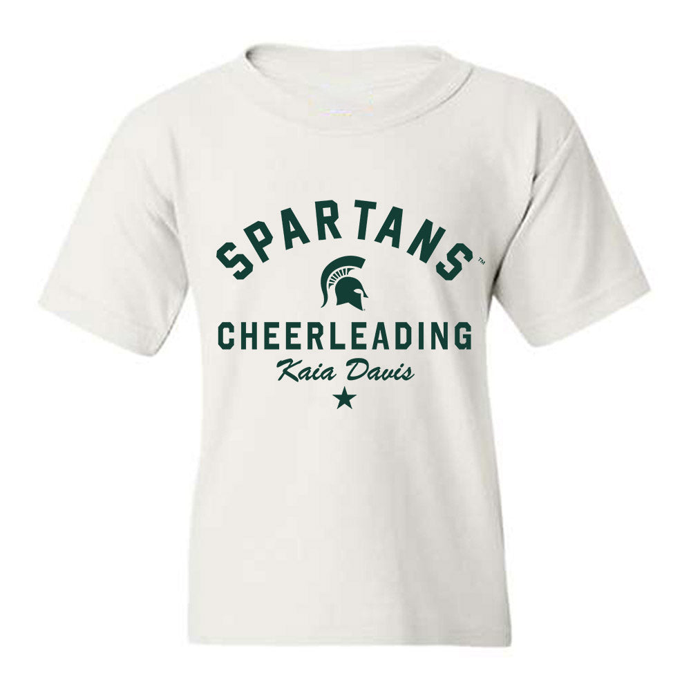 Michigan State - NCAA Cheerleading : Kaia Davis - Classic Shersey Youth T-Shirt-0