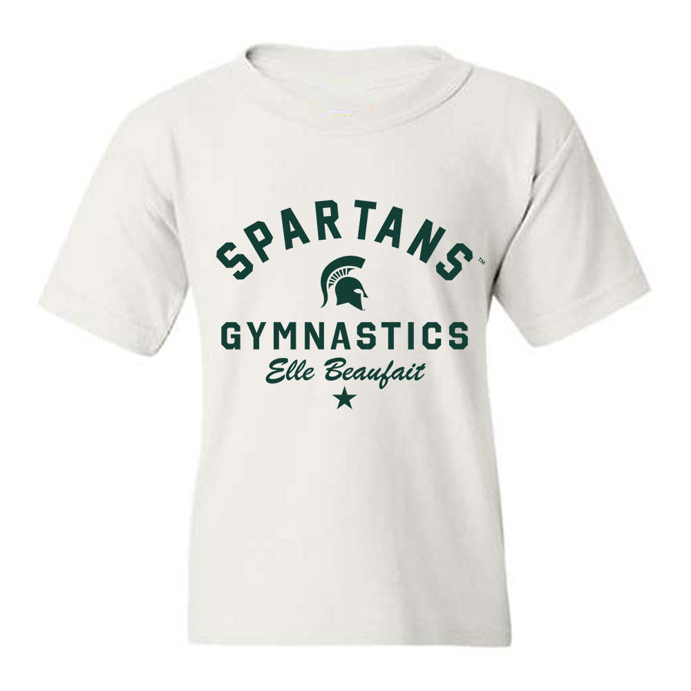 Michigan State - NCAA Women's Gymnastics : Elle Beaufait - Classic Shersey Youth T-Shirt-0