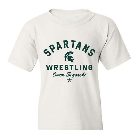 Michigan State - NCAA Wrestling : Owen Segorski - Classic Shersey Youth T-Shirt-0