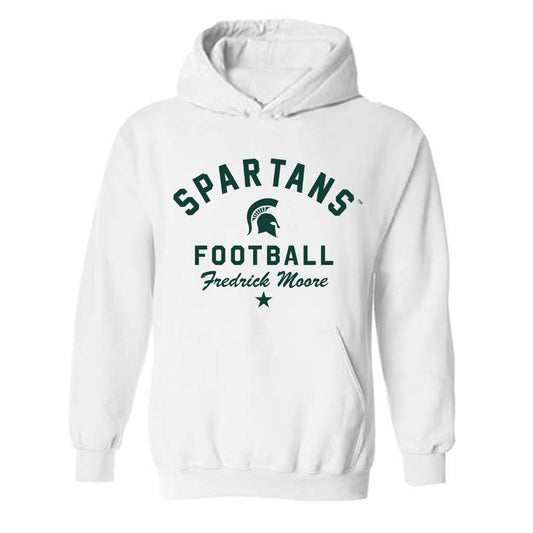 Michigan State - NCAA Football : Fredrick Moore - Classic Shersey Hooded Sweatshirt-0