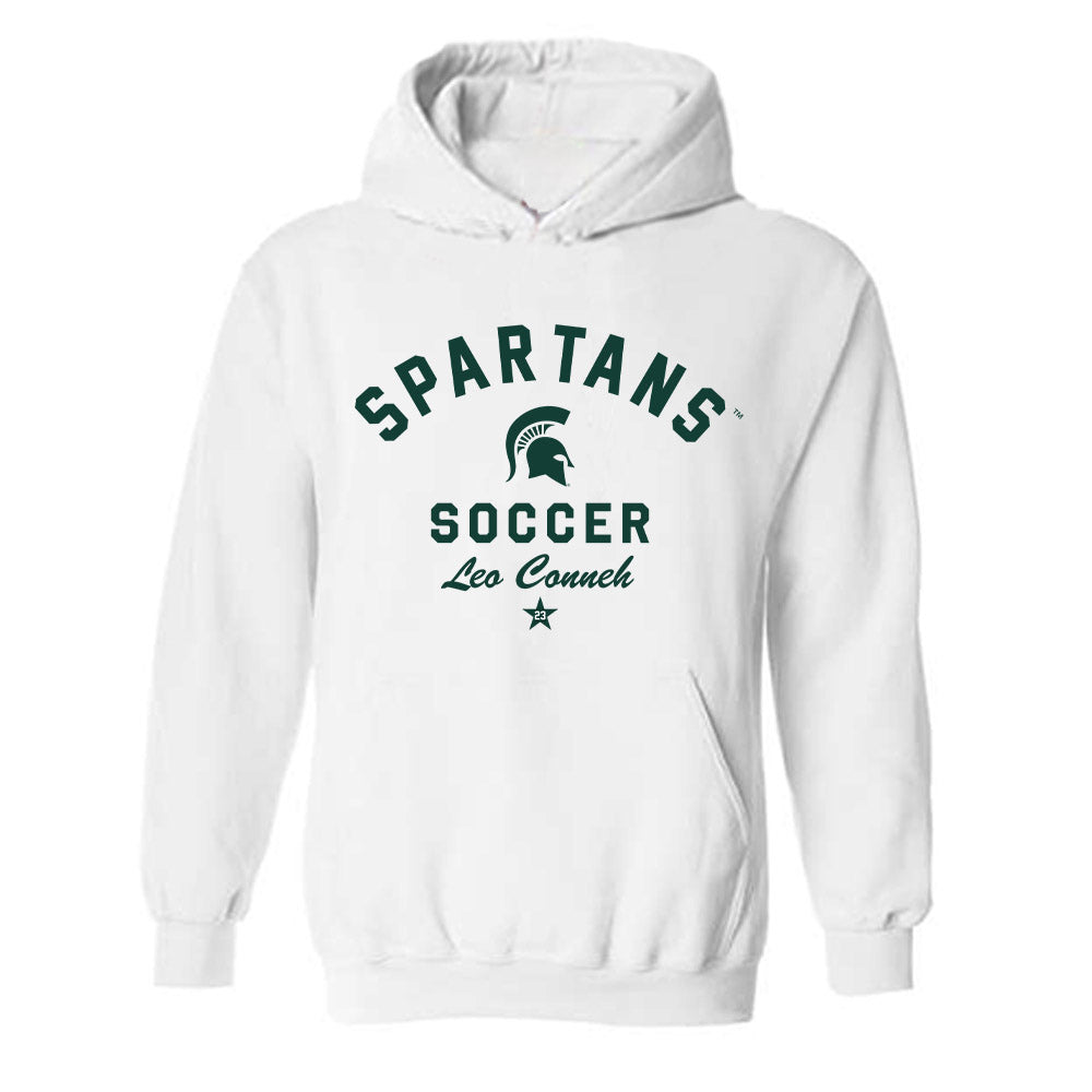 Michigan State - NCAA Men's Soccer : Leo Conneh - Classic Shersey Hooded Sweatshirt-0