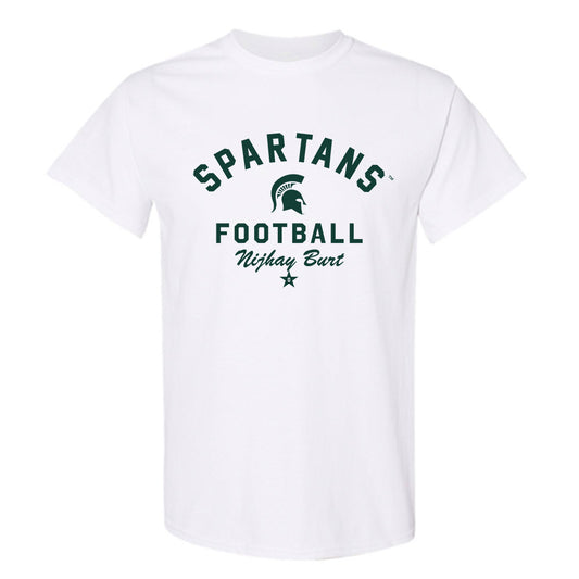 Michigan State - NCAA Football : Nijhay Burt - Classic Shersey T-Shirt-0