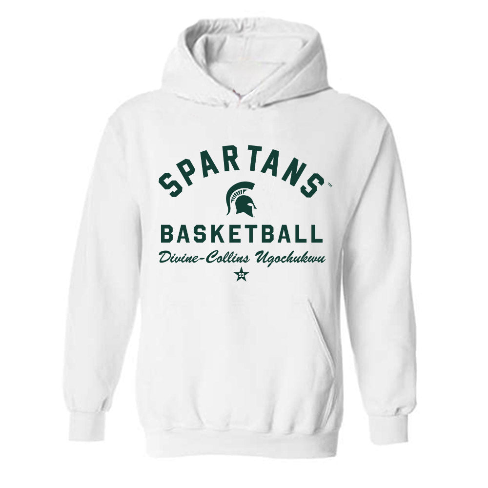 Michigan State - NCAA Men's Basketball : Divine-Collins Ugochukwu - Classic Shersey Hooded Sweatshirt-0