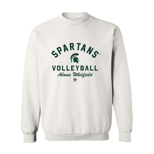 Michigan State - NCAA Women's Volleyball : Alana Whitfield - Classic Shersey Crewneck Sweatshirt-0