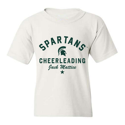 Michigan State - NCAA Cheerleading : Jack Mattice - Classic Shersey Youth T-Shirt-0