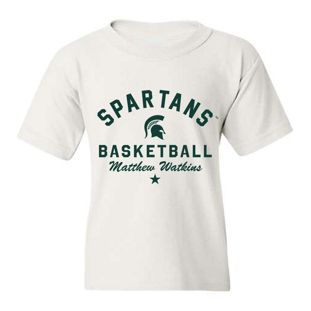 Michigan State - NCAA Men's Basketball : Matthew Watkins - Classic Shersey Youth T-Shirt-0