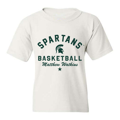Michigan State - NCAA Men's Basketball : Matthew Watkins - Classic Shersey Youth T-Shirt-0