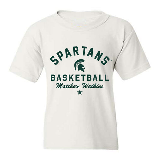 Michigan State - NCAA Men's Basketball : Matthew Watkins - Classic Shersey Youth T-Shirt-0