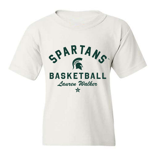 Michigan State - NCAA Women's Basketball : Lauren Walker - Classic Shersey Youth T-Shirt-0