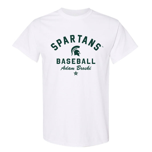 Michigan State - NCAA Baseball : Adam Broski - Classic Shersey T-Shirt-0