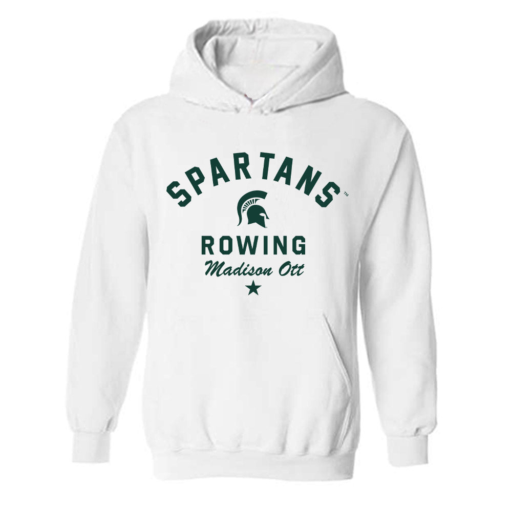 Michigan State - NCAA Women's Rowing : Madison Ott - Classic Shersey Hooded Sweatshirt-0