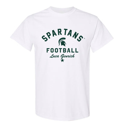 Michigan State - NCAA Football : Luca Genrich - Classic Shersey T-Shirt-0