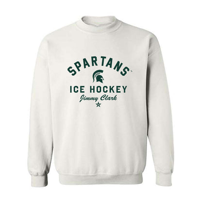Michigan State - NCAA Men's Ice Hockey : Jimmy Clark - Classic Shersey Crewneck Sweatshirt-0