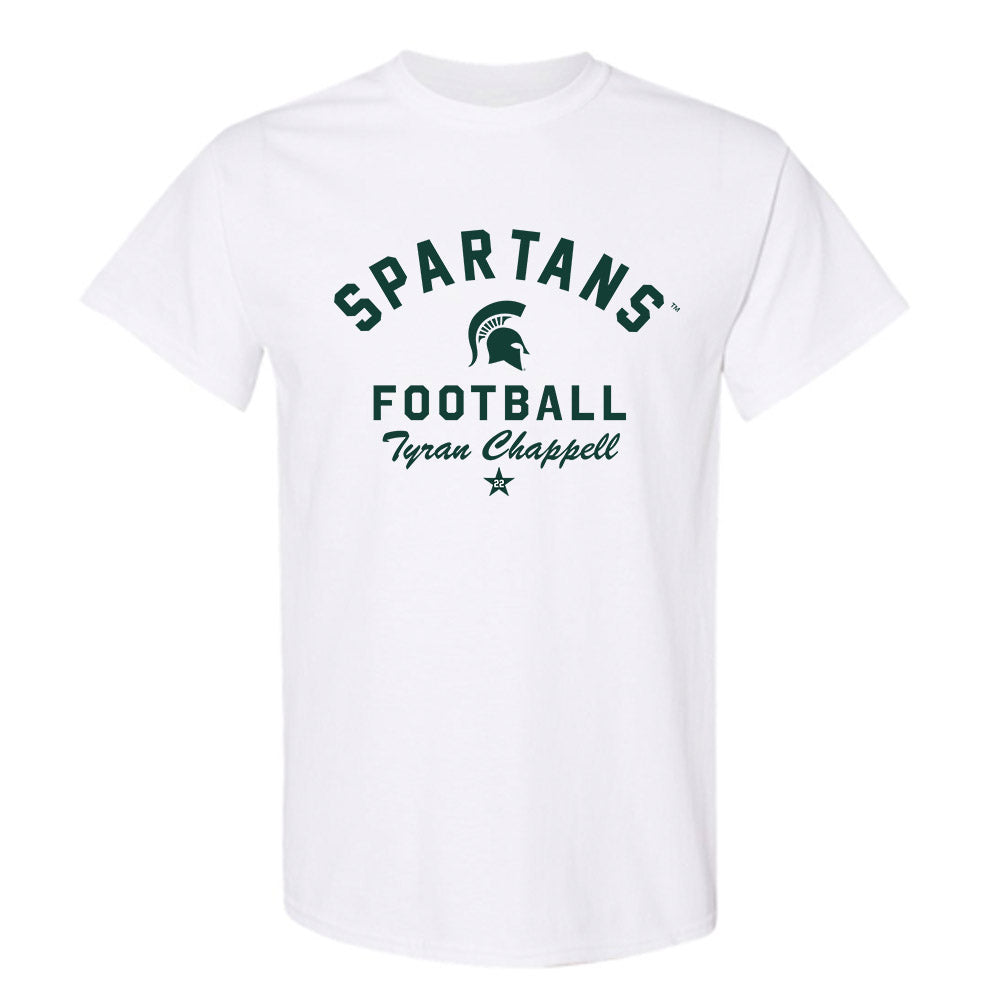 Michigan State - NCAA Football : Tyran Chappell - Classic Shersey T-Shirt-0